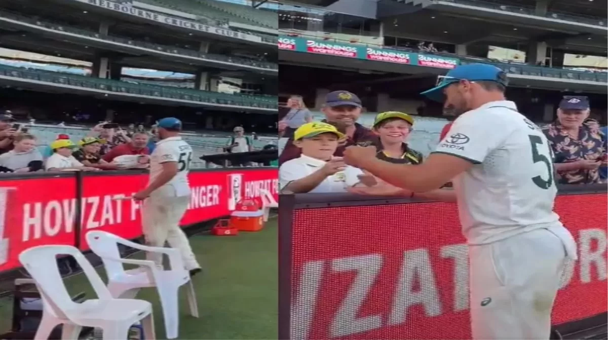 AUS vs PAK: The most expensive player in IPL history kept his promise, and gave a unique gift to a small fan after the victory; Will win hearts VIDEO