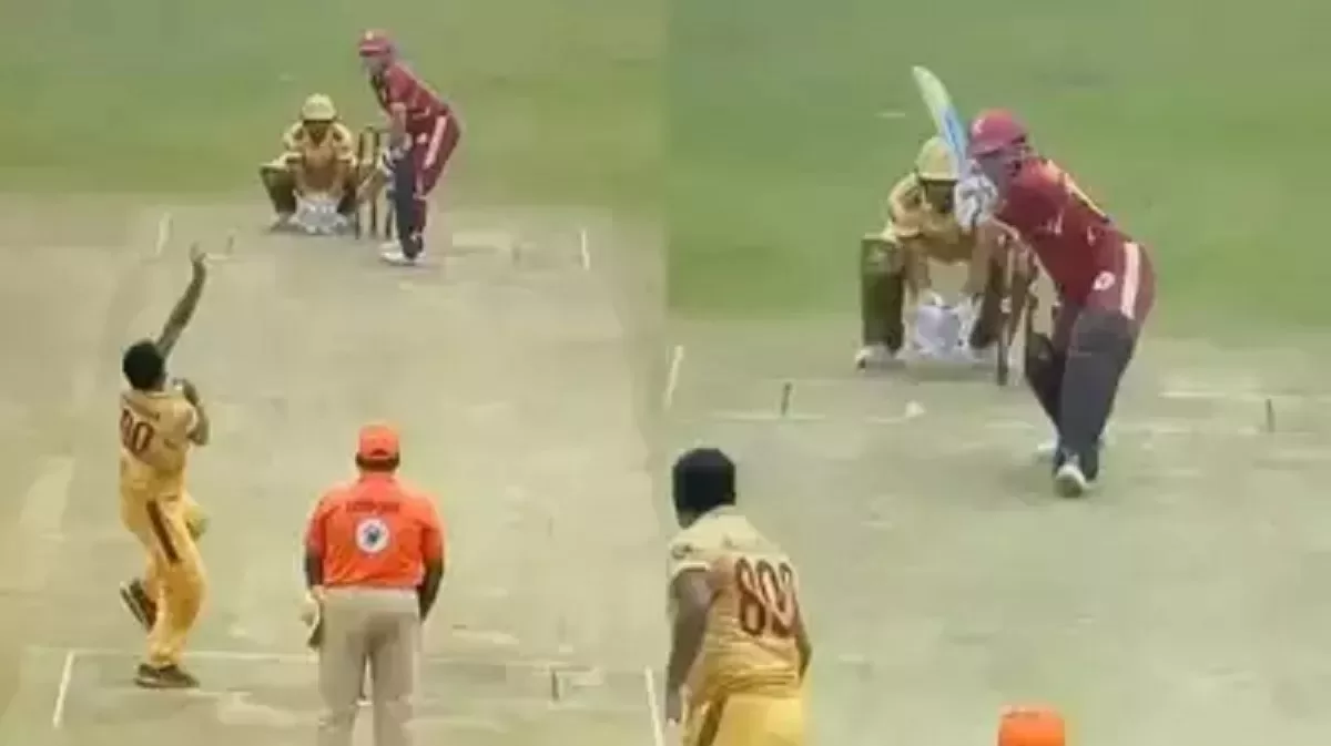 Sachin Tendulkar becomes victim on Muttiah Muralitharan’s first ball, latest video of legendary cricketers goes viral on social media