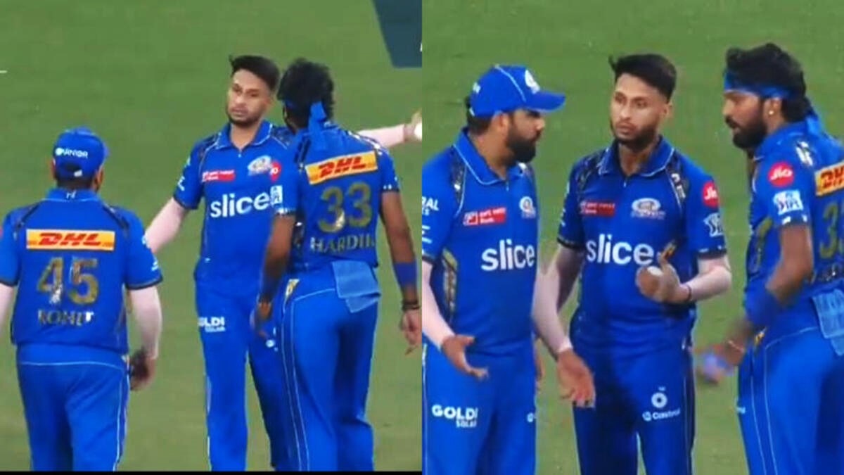 Rohit Sharma assumes Mumbai Indians’ captaincy in the last over when Akash Madhwal ignores Hardik Pandya’s input