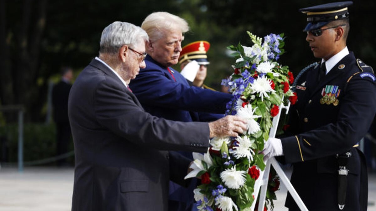 Kamala Harris Criticizes Trump Over Arlington National Cemetery Incident