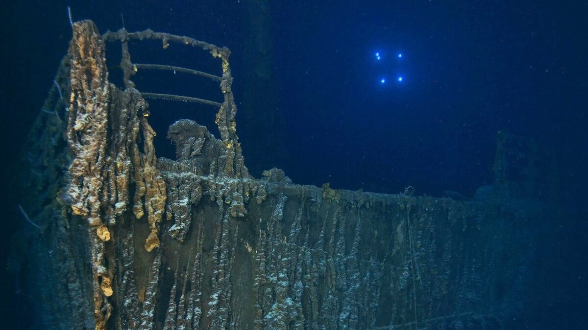 Titanic’s Iconic Bow Shows New Signs of Decay; Rediscovered Bronze Statue Captures Attention