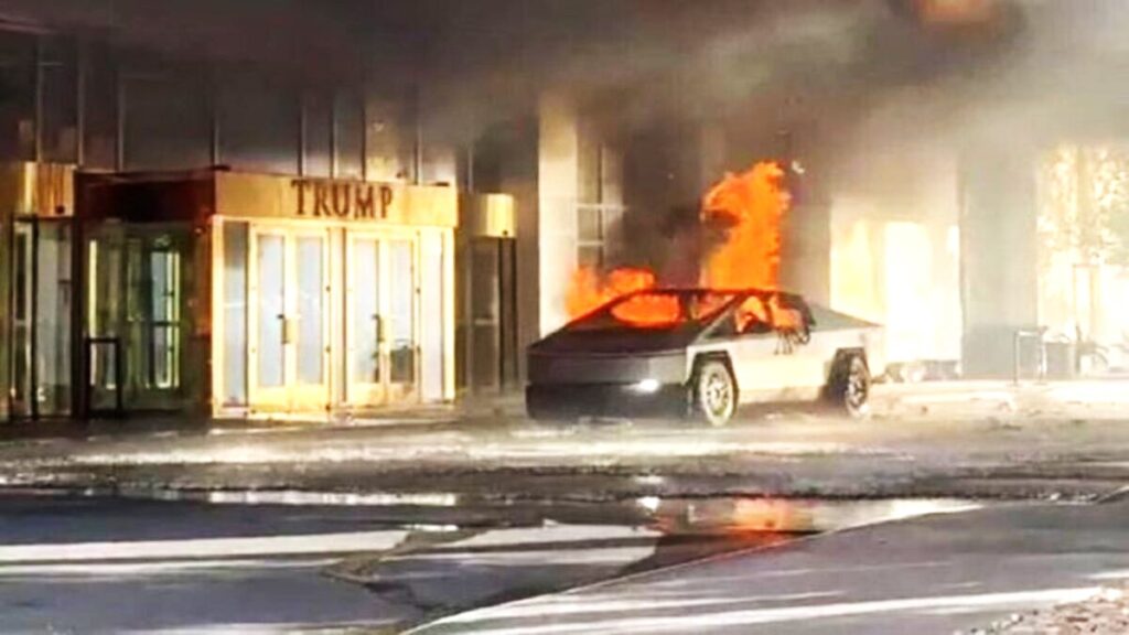 Cyber truck trump hotel